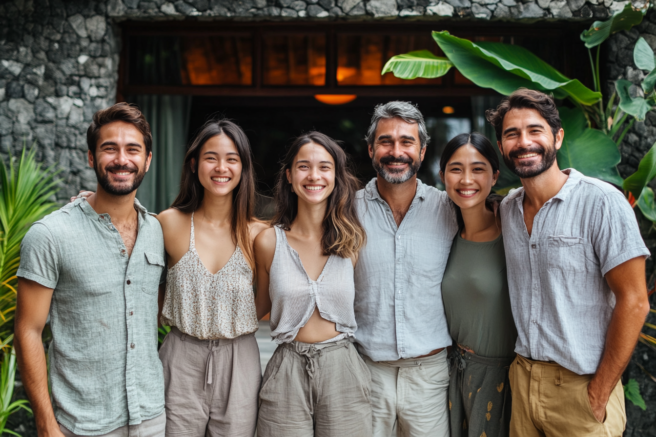 u8318737326_a_team_of_6-7_people_in_Bali_standing_casually_ou_ac0ff1fc-eaea-4f1c-ba7f-a8437f1da0f7_0